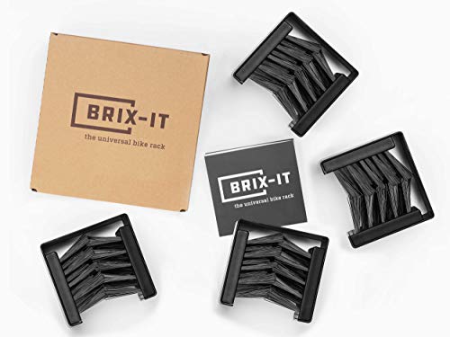 brix-it Fahrrad Wandhalterung Fahrradhalter für alle Reifenbreiten (4 Stück)