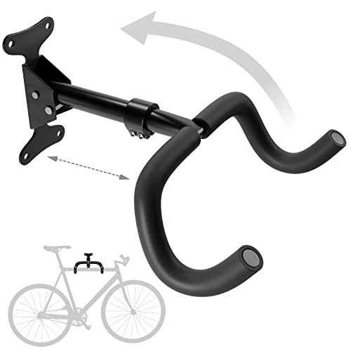 Optio Cycle Fahrradhalter für Fahrrad, Rennrad, MTB, E-Bike | Wandhalterung Fahrrad für Wohnung, Keller, Garage | Fahrradhalterung Wand | Fahrrad Wandhalterung bis 20 kg