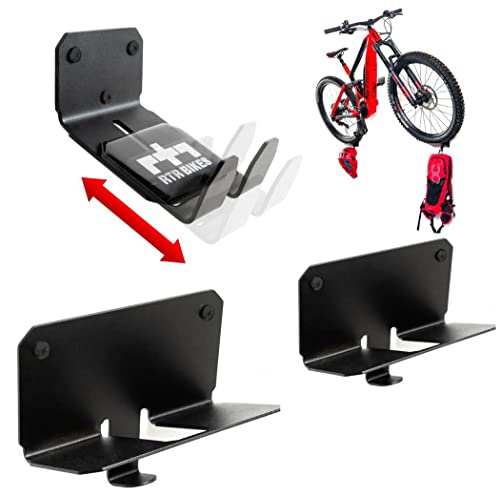 RTR BIKES Crank PRO Professional Fahrradaufhängung Fahrradhalterung für die Wand - Wandhalterung Ideal zum Platzsparenden Aufhängen vom Fahrrad für Zuhause, Garage und Fahrradladen