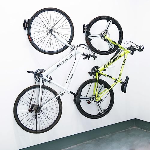 Wallmaster Drehbarer Fahrradständer, Garage-Wandhalterung, Fahrrad-Aufbewahrungshaken für den Innenbereich, 2 Stück