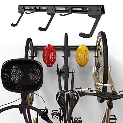 Fahrradständer Fahrrad Wandhalterung, Fahrradhalter für die Wandmontage Fahrradhalterung Fahrradständer für 3 Fahrräder Aufbewahrungsständer